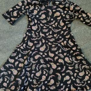 Girls Old Navy Dress, Size 6-7, black and pink